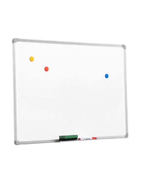 Pizarra blanca q-connect lacada magnetica marco de aluminio 200x100 cm
