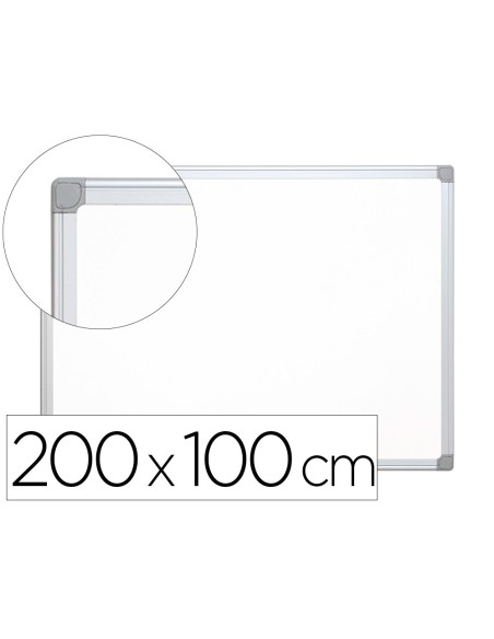 Pizarra blanca q-connect lacada magnetica marco...