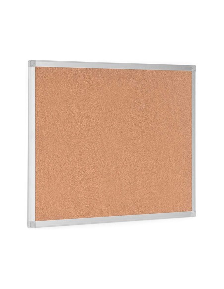 Pizarra corcho q-connect marco de aluminio 200x100 cm extra corcho 5 mm