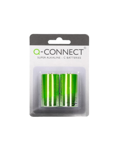 Pila q-connect alcalina c blister de 2 unidades