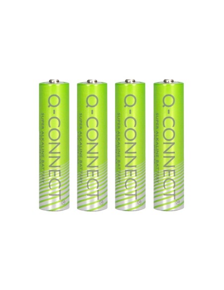 Pila q-connect alcalina aaa blister con 4 unidades