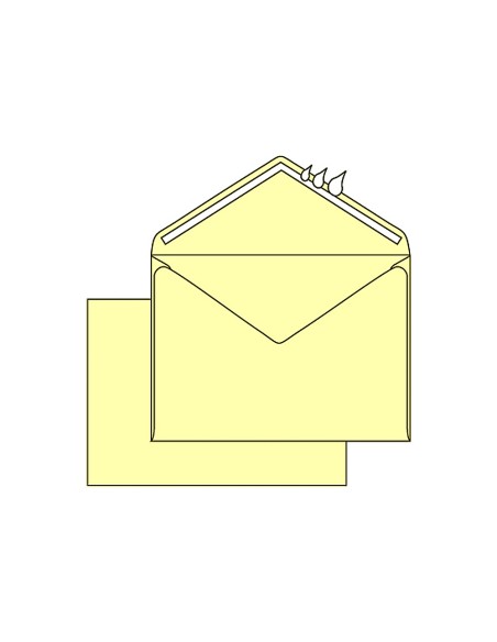 Sobre liderpapel n.23 crema c6 114x162 mm engomado solapa de pico caja de 500 unidades
