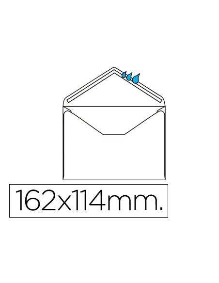 Sobre liderpapel n.21 blanco c6 114x162 mm...