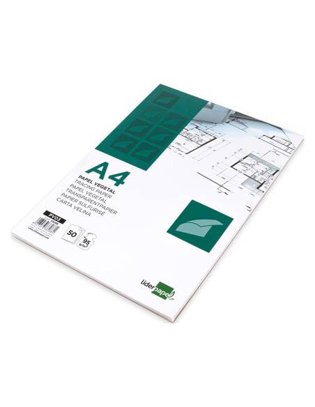 Bloc papel vegetal liderpapel encolado...