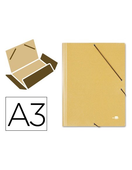 Carpeta liderpapel gomas a3 3 solapas carton...