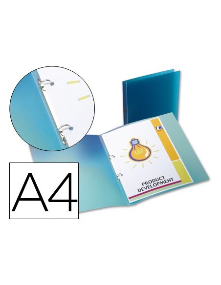 Carpeta liderpapel 2 anillas redondas mini 15...
