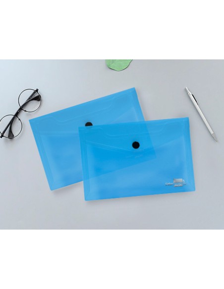 Carpeta liderpapel dossier broche 44232 polipropileno din a6 azul translucido