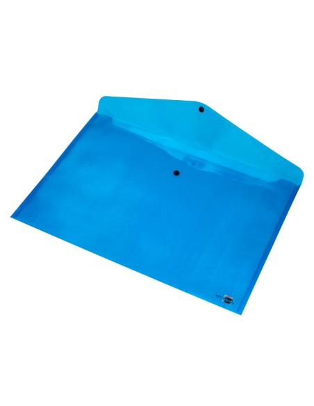 Carpeta liderpapel dossier broche 44242 polipropileno din a3 azul translucido