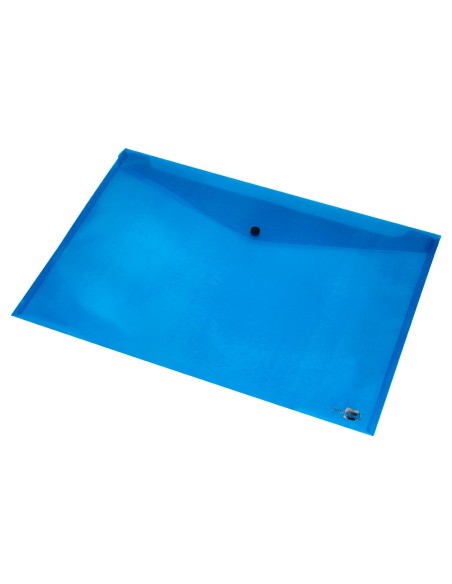 Carpeta liderpapel dossier broche 44242 polipropileno din a3 azul translucido