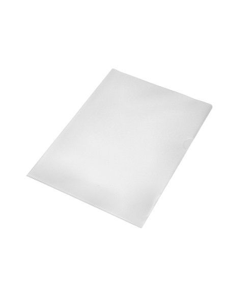 Carpeta dossier uñero plastico q-connect din a4 120 micras transparente -bolsa de 10 unidades