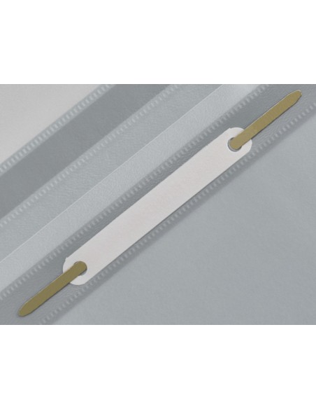 Carpeta dossier fastener plastico q-connect din a4 gris