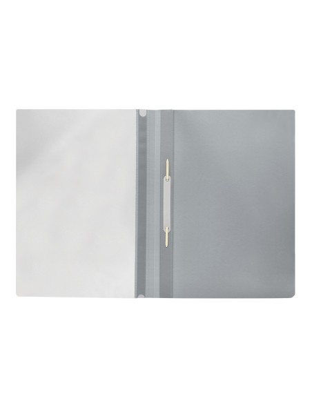 Carpeta dossier fastener plastico q-connect din a4 gris