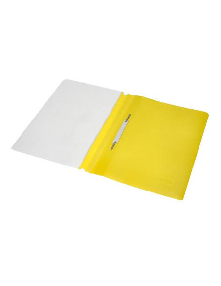 Carpeta dossier fastener plastico q-connect din a4 amarilla