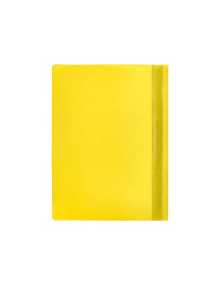 Carpeta dossier fastener plastico q-connect din a4 amarilla