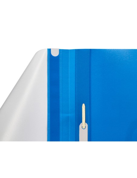 Carpeta dossier fastener plastico q-connect din a4 azul