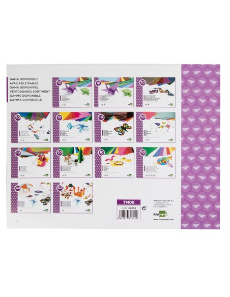Bloc trabajos manuales liderpapel seda 240x315mm 10 hojas colores surtidos