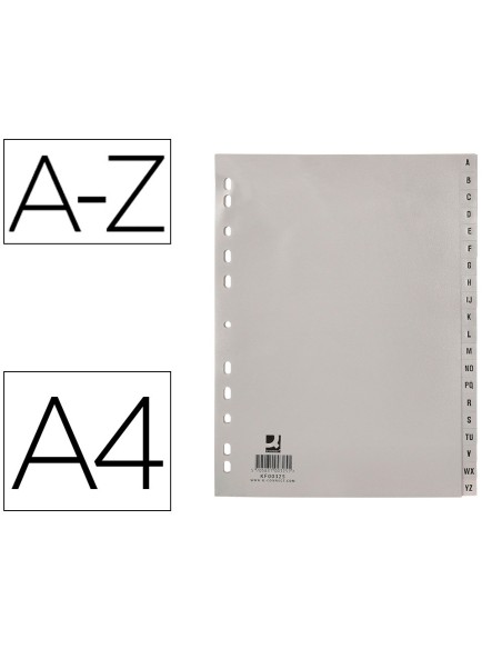Separador alfabetico q-connect plastico a-z din...