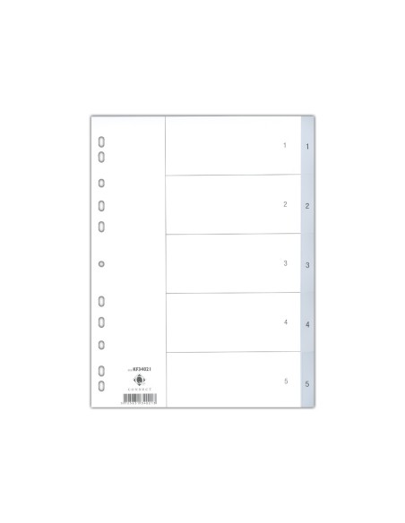 Separador numerico q-connect plastico 1-5 juego...
