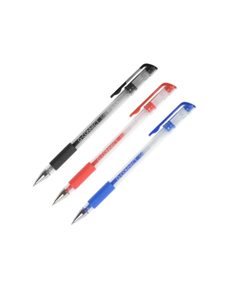 Boligrafo q-connect tinta gel rojo 0,7 mm...