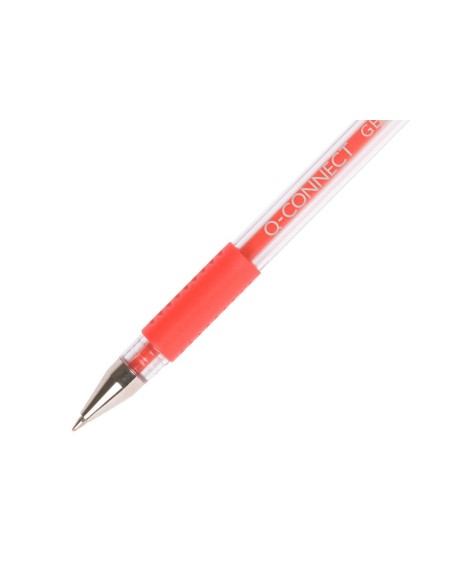 Boligrafo q-connect tinta gel rojo 0,7 mm...