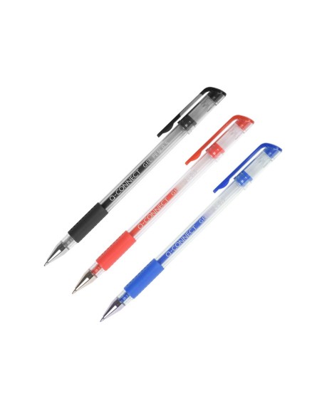 Boligrafo q-connect tinta gel azul 0,7 mm...