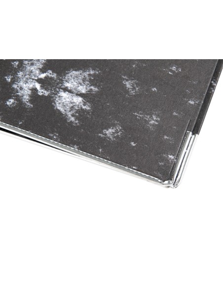 Archivador de palanca liderpapel carton forrado din a4 jaspeado negro sin caja-con rado