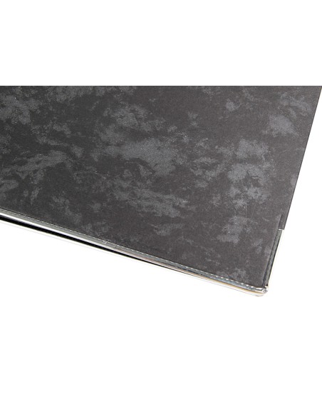 Archivador de palanca liderpapel folio carton forrado sin rado lomo 80mm negro compresor metalico