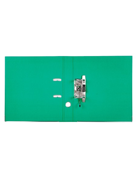 Archivador de palanca liderpapel a4 documenta forrado pvc con rado lomo 52mm verde compresor metalico