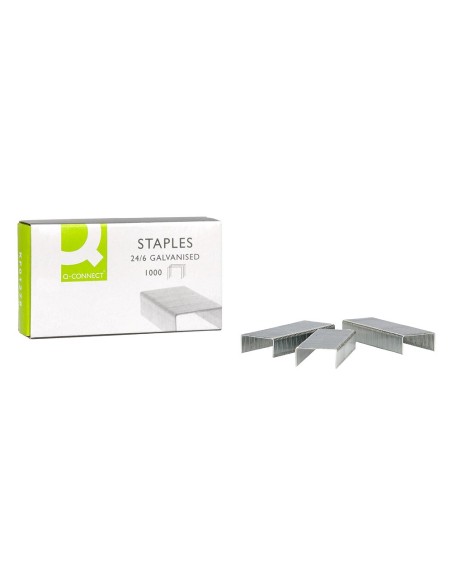 Grapas q-connect nº 22/6 24/6 galvanizadas caja...