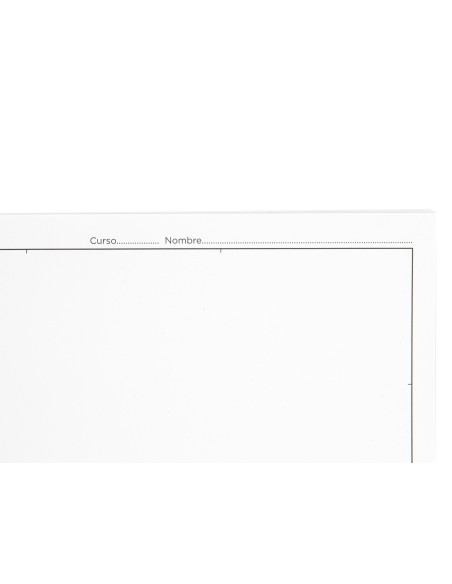 Bloc dibujo liderpapel escolar espiral 230x325mm 20 hojas 90 gr/m2 con recuadro