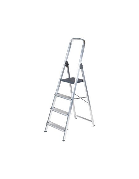 Escalera q-connect de aluminio 4 peldaños 860x462x1470 mm peso maximo 150 kg en-131