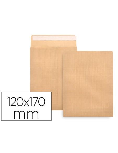 Sobre liderpapel bolsa n.2 kraft salarios 120x170 mm tira de silicona caja de 1000 unidades
