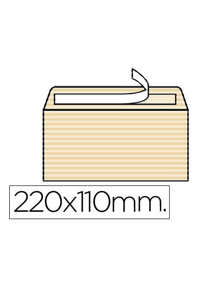 Sobre liderpapel verjurado ahuesado 120 gr tira...