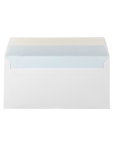 Sobre liderpapel n.9 blanco comercial normalizado 120x176mm tira de silicona caja de 500 unidades
