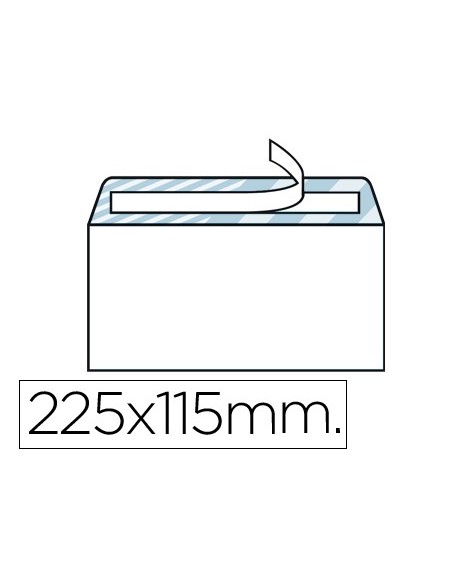 Sobre liderpapel n.5 blanco americano 115x225mm...