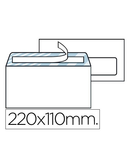 Sobre liderpapel n.3 blanco din americano...