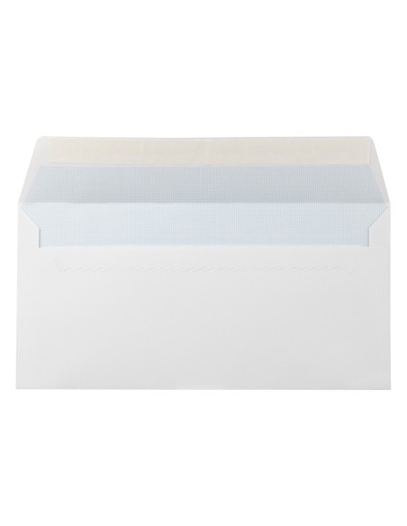 Sobre liderpapel n.2 blanco din americano 110x220mm tira de silicona open system caja de 500 unidades
