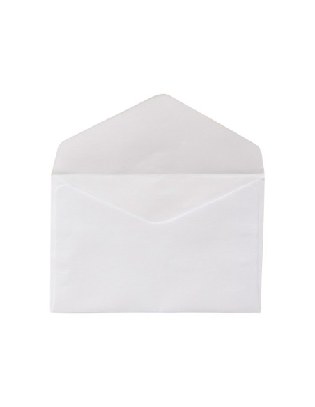 Sobre liderpapel n.0 blanco tarjeta de visita 70x105mm engomado caja de 100 unidades