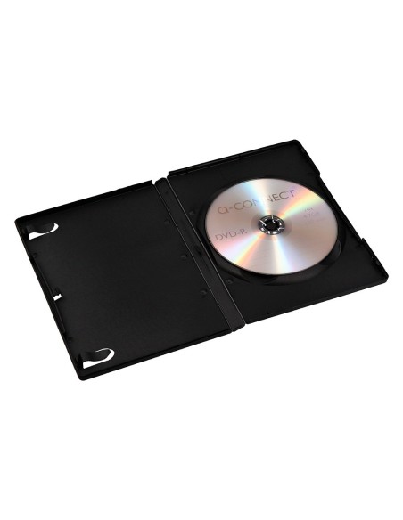 Caja dvd q-connect -con interior negro -pack de...