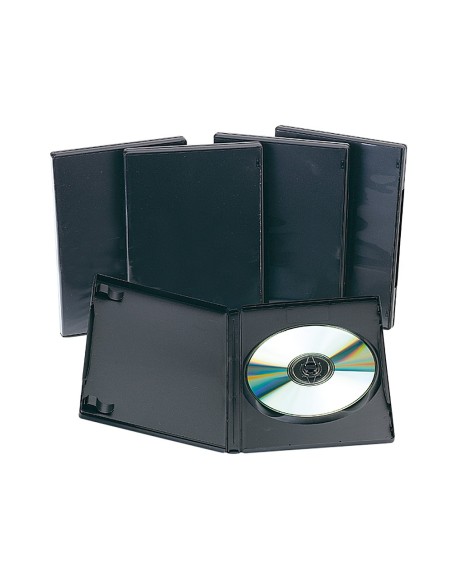 Caja dvd q-connect -con interior negro -pack de...