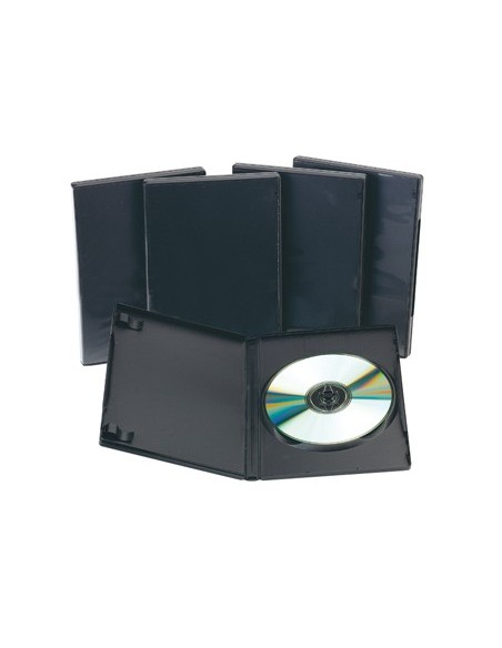 Caja dvd q-connect -con interior negro -pack de...