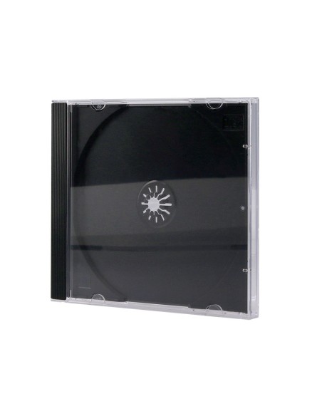 Caja de cd q-connect -con interior negro -pack...