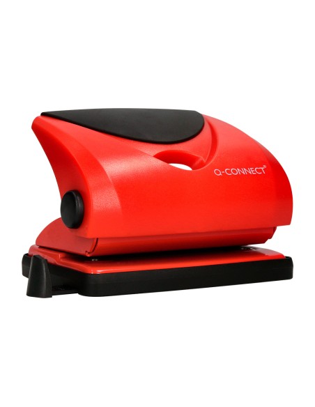 Taladrador q-connect kf02156 rojo abertura 2 mm capacidad 20 hojas