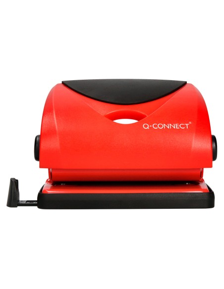 Taladrador q-connect kf02156 rojo abertura 2 mm capacidad 20 hojas