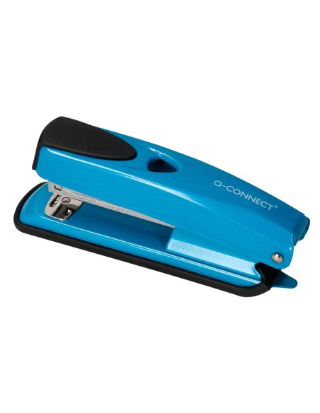 Grapadora q-connect kf02149 metalica azul...