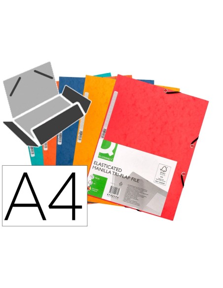 Carpeta q-connect gomas kf02174 carton...