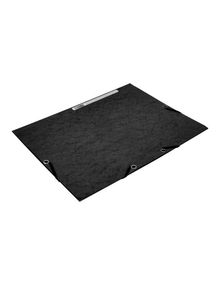 Carpeta q-connect gomas kf02169 carton simil-prespan solapas 320x243 mm negra