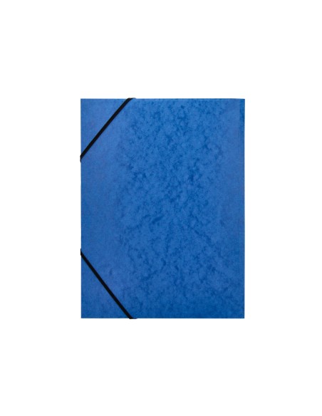 Carpeta q-connect gomas kf02167 carton simil-prespan solapas 320x243 mm azul