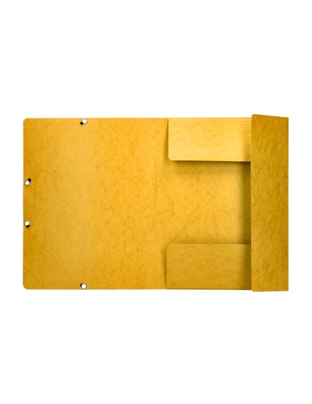Carpeta q-connect gomas kf02166 carton simil-prespan solapas 320x243 mm amarilla