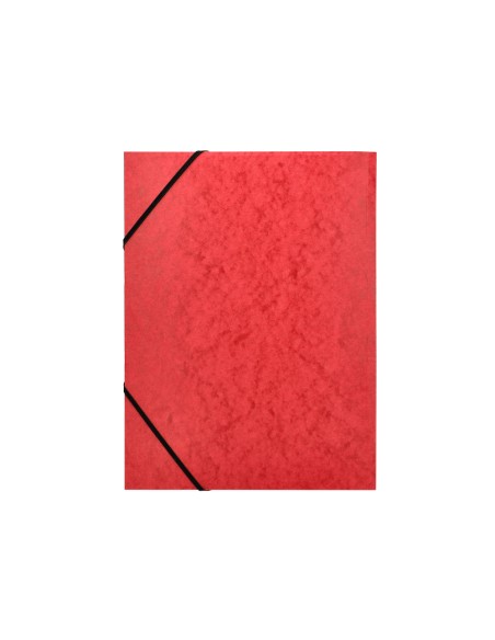 Carpeta q-connect gomas kf02165 carton simil-prespan solapas 320x243 mm roja